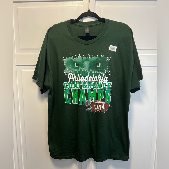 Gildan Other - Philadelphia Eagles Conference Champs 2024 Short Sleeve Tee Shirt Size Men’s XL